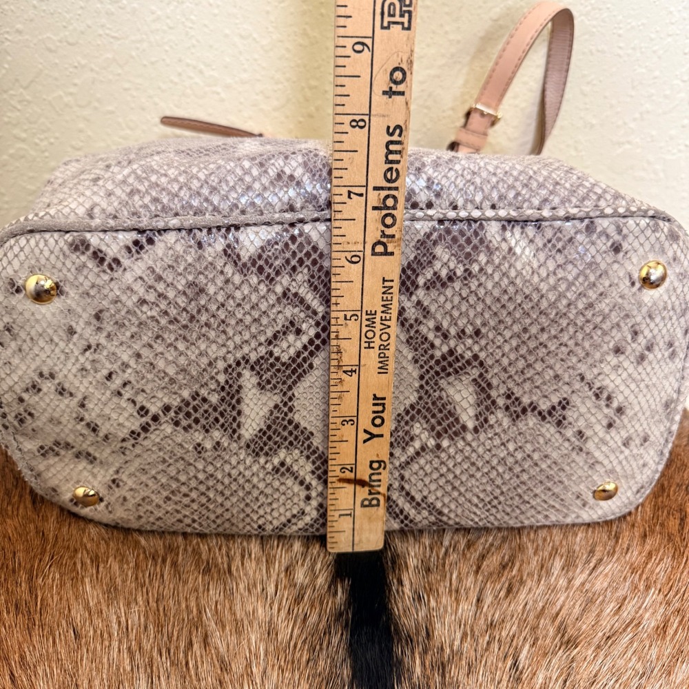 Michael Kors Python Leather Jet Set Tote Hobo Sho… - image 6